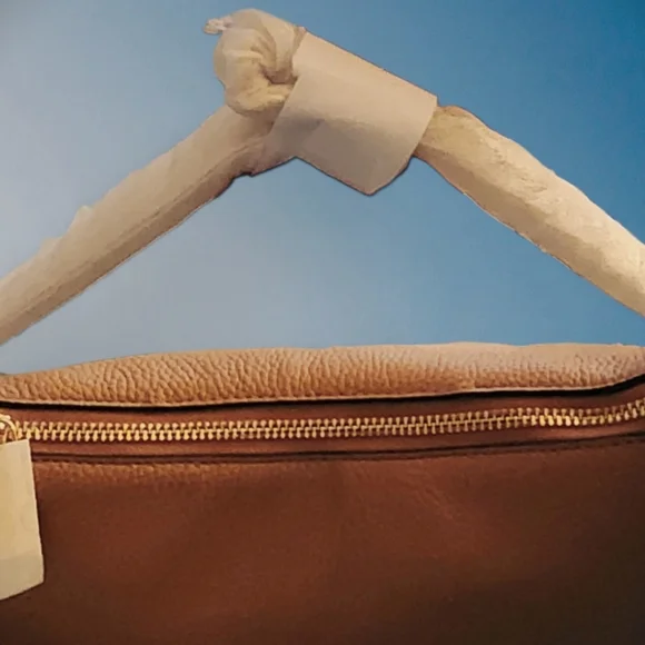 Michael Kors Carmela CrossBody Bag Chain Leather Shearling Faux Fur Trim NWT - Picture 12 of 15